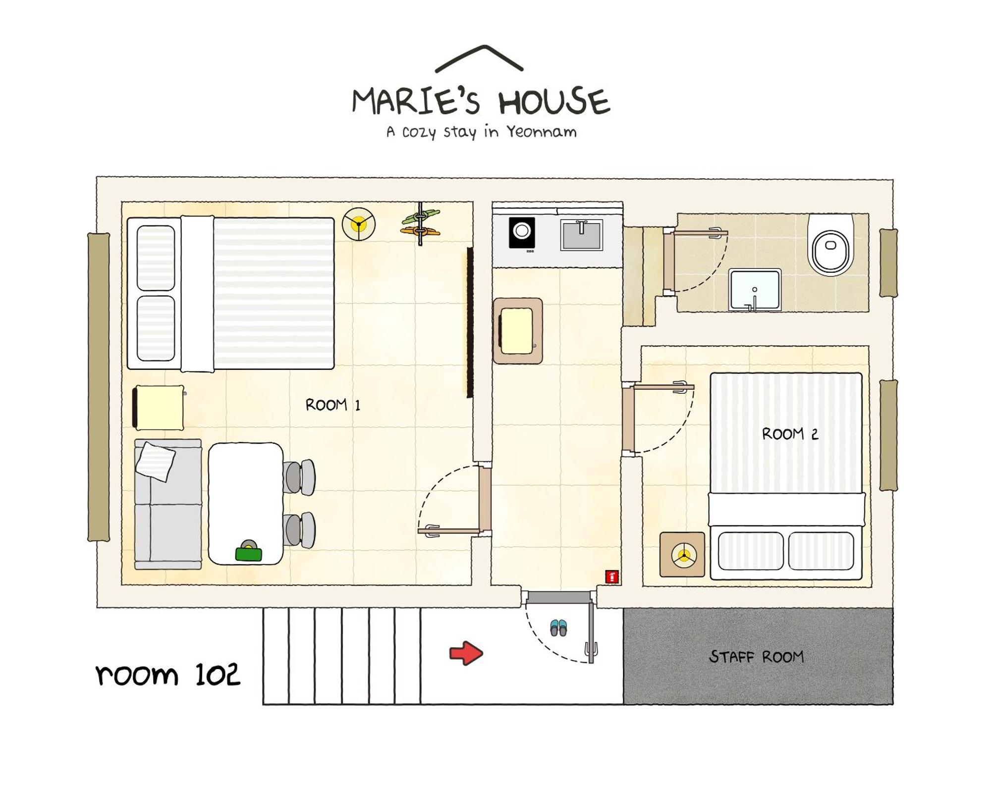 Marie'S House 102 Hongdae Hotel Seul Exterior foto